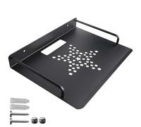 Étagère murale pour routeur - Petit projecteur - 26 x 20,5 cm - Pour accessoires TV tels que modem/lecteur DVD/décodeurs de câble/récepteur Hi-Fi - Noir