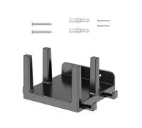 Étagère murale pour routeurs, modems, téléviseurs, boîtes, peut contenir des appareils jusqu'à 45 mm d'épaisseur avec crochets de gestion des câbles