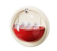 Étagère Murale pour - Support supérieur Rotatif, avec Compartiments rotatifs pour échantillons de Soins de la Peau, Coiffeuse, Maison, Appartement, Salon