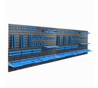 Panneau d'atelier - BOTLE - 230 x 78 cm - 4 étagères XXL - 8 panneaux muraux perforés - Outils organisés