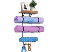 Étagère murale pour tapis de yoga - Support de rangement pour tapis de yoga