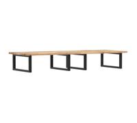 Étagère murale pour vasque - vidaXL - Bois d'acacia - Acier - 120x50x22 cm - Marron et Noir - Robuste et durable