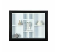 Étagère murale "Quarium" avec 9 compartiments - Noir et blanc Inter Link