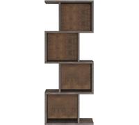 Étagère murale Rebecca Mobili Halleria 125x50x25 Panneau de particules Gris béton Moderne