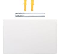 Étagère Murale Rectangulaire Simple, Panneau Composite Blanc, Rangement | Optimise L’espace au Mur, pour Salon et Entrée, Support Décoratif Sobre, Outils et Notice Inclus Style Aléatoire