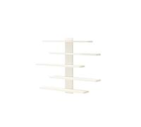 Étagère murale réglable à 5 niveaux for figurines, petits blocs de construction et objets de collection - Rangement for décoration d'intérieur moderne(1set WHITE)