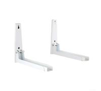 Étagère murale réglable en acier inoxydable pour four à micro-ondes avec design vertical peu encombrant et construction robuste résistante à la rouille (blanc)