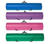 Étagère murale réglable en métal, pour rouleaux en mousse, tapis de yoga, tapis d'exercice, support pour serviettes de bain, pour votre classe de fitness ou salle de bain, jusqu'à 9,1 kg - (lot de 4)