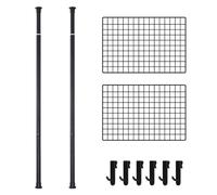 Étagère murale robuste noire pour photos - 100 x 60 cm - Présentoir polyvalent pour la maison, la vente au détail et l'artisanat