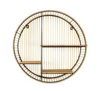 Étagère Murale Ronde Déco "Java" 53cm Beige