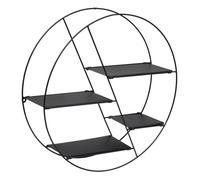 Étagère murale ronde ""Lara"" diamètre 50 cm Atmosphera - Noir