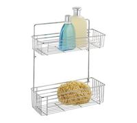 Etagère murale salle de bain Avesta - WENKO - 2 paniers de douche - Acier - Brillant