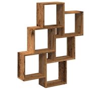 vidaXL Étagère murale en forme de cube vieux bois 78x15x93 cm