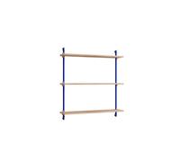 Étagère Murale Standard Moebe, Chêne/bleu Foncé