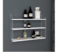 Étagère murale Strängnäs à 3 niveaux 50 x 60 x 15 cm Blanc