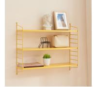 Étagère murale Strängnäs à 3 niveaux modulables 50 x 60 x 15 cm jaune mat