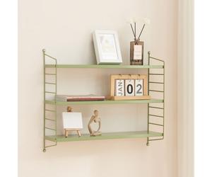 Étagère murale Strängnäs à 3 niveaux modulables 50 x 60 x 15 vert olive mat