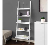 DEUBA | Étagère murale - Style échelle 180 cm | Meuble de rangement décoration 5 tablettes