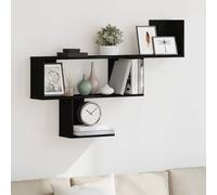 vidaXL Étagère murale 853191 – blanc 100×15×70 cm, bois d'ingénierie, étagère flottante pour CD