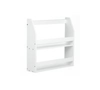 Etagère murale suspendue en bois blanc 64x60x16cm