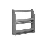 Étagère Murale Flottante Support de Rangement 2 Niveaux Bibliothèque Homestyle4u