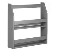 Etagère murale suspendue en bois gris