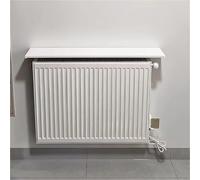 Étagère murale suspendue en métal avec éclairage intégré, étagère flottante à plusieurs niveaux, cache-radiateur anti-poussière, étagère flottante en alliage d'aluminium, installation sans p