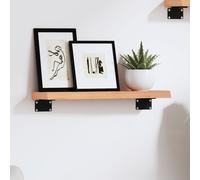 Wandschap 40x10x2 cm behandeld massief eikenhout363620