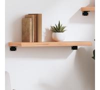 vidaXL Étagère murale marron clair 60x20x4 cm bois chêne massif traité