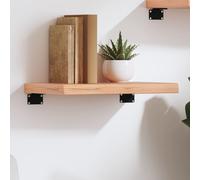 Étagère Murale Suspendue Flottante Marron Clair Bois Chêne Massif Traité vidaXL