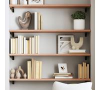 Vidaxl Étagère Murale Marron Clair 100x30x2cm Bois Chêne Massif Traité Marron