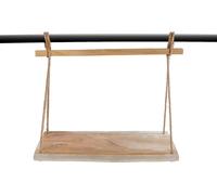 Etagère murale suspendue ou étagère / table de balcon - env. 50 x 23 cm - en bois massif de teck