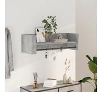 vidaXL Étagère murale cube gris béton 70,5x35x30,5 cm bois d'ingénierie 848454