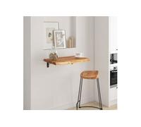 vidaXL Étagère murale tablette flottante 370294 Carré 40 x 40 x 3,8 cm Massif Acacia Marron G