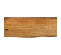 vidaXL Étagère murale - Tablette flottante, rectangulaire, acacia massif, bordure assortie