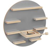 Étagère murale - TECTAKE - Étagère murale décorative, MYLITTLESTORY MOON, pour 28 figurines, magnétique, adaptée aux Toniebox 1 et 2