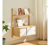 Étagère murale 'Tingvoll' 85x65x34 cm bambou