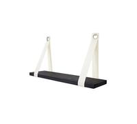 Étagère murale Var, étagère de suspension, style shabby, vintage, 27x50cm gris foncé