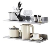 Étagère Murale - VEVOR - 2PCs Tablette Flottante Tablette Flottante en Inox 762x218x85 mm pour Cuisine