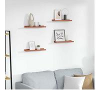 vidaXL Étagère murale modulable 4 pièces 40 x 9 x 3 cm Rouge Bois d'ingénierie