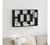vidaXL Étagère Murale Chêne Noir, 85 x 16 x 52,5 cm, Fabriqué en Bois d'ingénierie