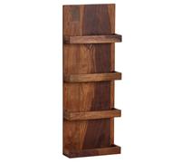 WOHNLING Étagère Murale 30x80x10 cm Bois Massif Sheesham Étagère Suspendue Moderne | Etagère pour Le Mur Flottante - Capacité de Charge maximale 15 kg