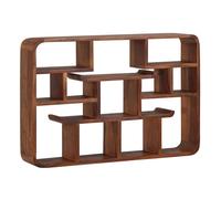 Étagère murale WOHNLING 80x55x15 cm en bois massif de Sheesham Étagère suspendue moderne, grande étagère suspendue design, étagère suspendue salon, bibliothèque murale
