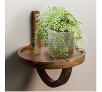 Étagère Murale - WOHNLING - Bois Massif de Manguier - 30x33x30 cm - Design Contemporain - Flottante