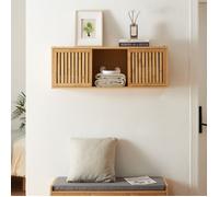 Étagère murale Ypäjä bambou 93 x 20 x 33 cm naturel