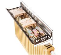 Étagère non invasive pour radiateur qui repose en toute sécurité sur le dessus pour fournir un rangement immédiat sans outils (noir - 40 cm)