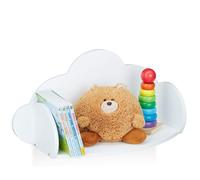 Etagère Nuage, Suspendue Chambre D¿Enfants, Mdf,Décoration, Bibliothèque Murale,Hlp31,5x60x21cm,Blanc, 31,5 X 60 X 21 Cm