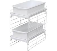 Étagère Organiseur pour placard Sous évier Extensible - IRIS OHYAMA - UST-2V - Blanc - 23 cm x 40 cm x 40 cm