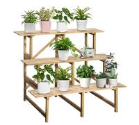 Étagère Outsunny® pour fleurs - 3 niveaux - En bois de sapin Modell6