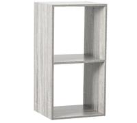 Étagère - PEGANE - 2 cases - Gris - Bureau - Adulte